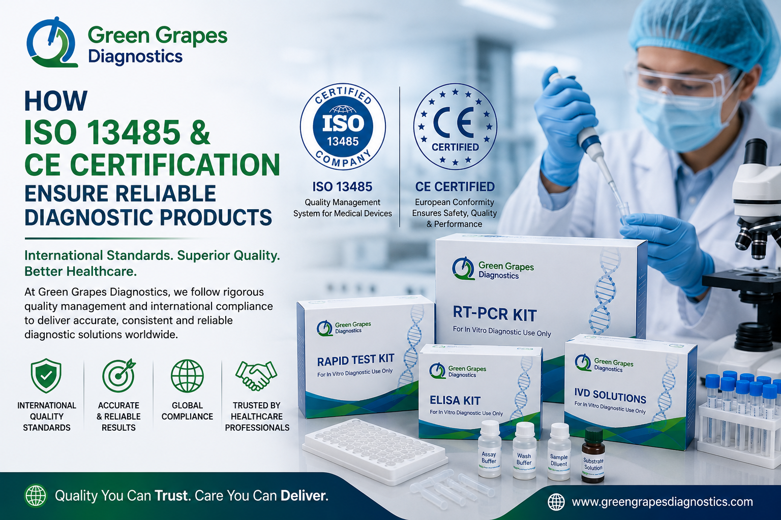 How ISO 13485 and CE Certification Ensure Reliable Diagnostic Products