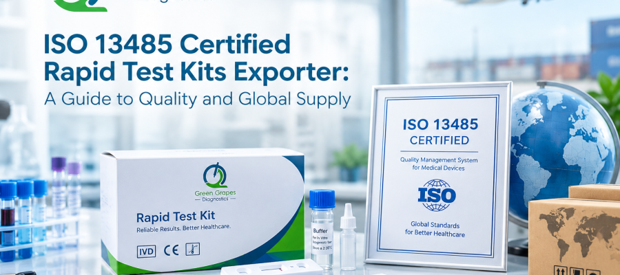ISO 13485 Certified Rapid Test Kits Exporter